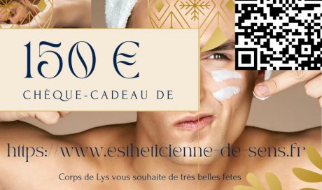 carte, chèque cadeau détente, bien-être chez Corps de Lys, votre esthéticienne de Sens et sa région