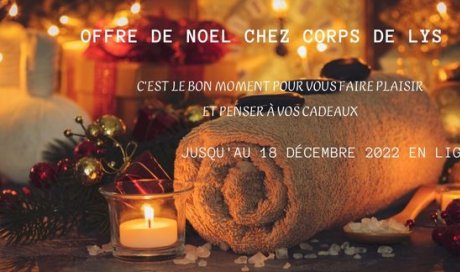 Corps de Lys, votre esthéticienne de Sens et sa région vous propose les offres de Noel pour prendre soin de vous et anticiper vos cadeaux à prix tout doux