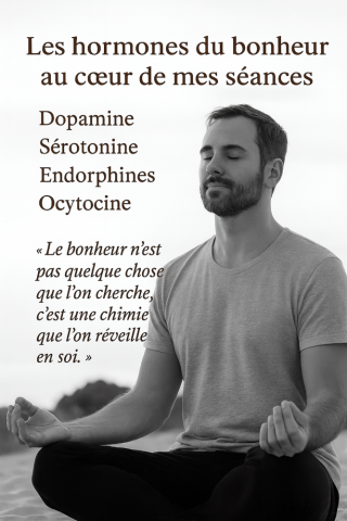 Les hormones du bonheur au cœur de mes séances à 1h de Paris