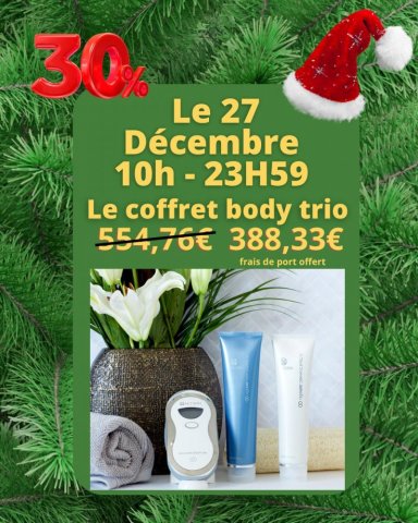 Promotion exceptionnelle uniquement ce Mardi 27 décembrecavec votre institut spa à Sens et Nuskin